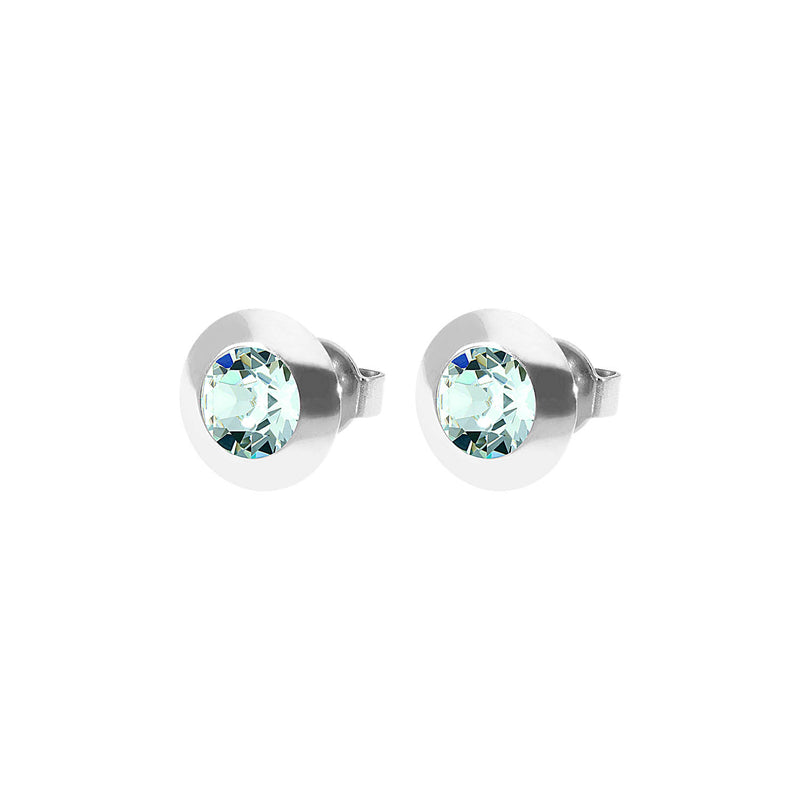 Tondo Ohrstecker 9 mm - Silber