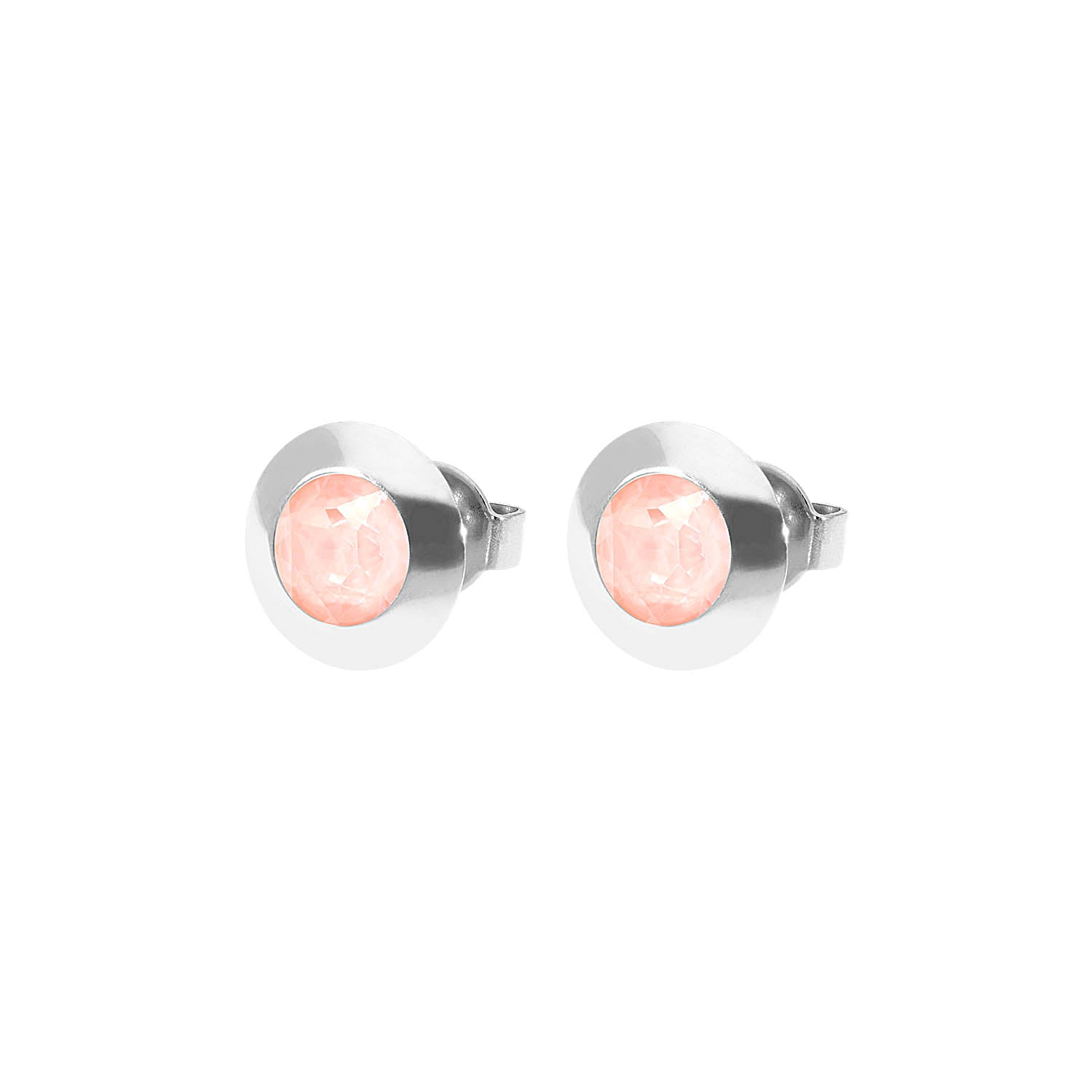 Tondo Ohrstecker 9 mm - Silber