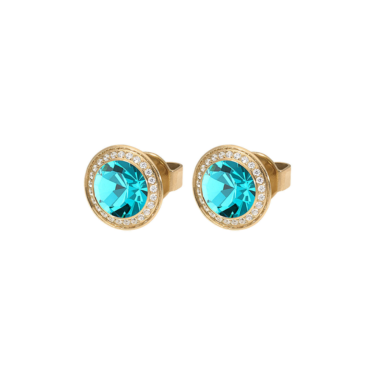 Tondo Deluxe Ear Studs 9mm - Gold