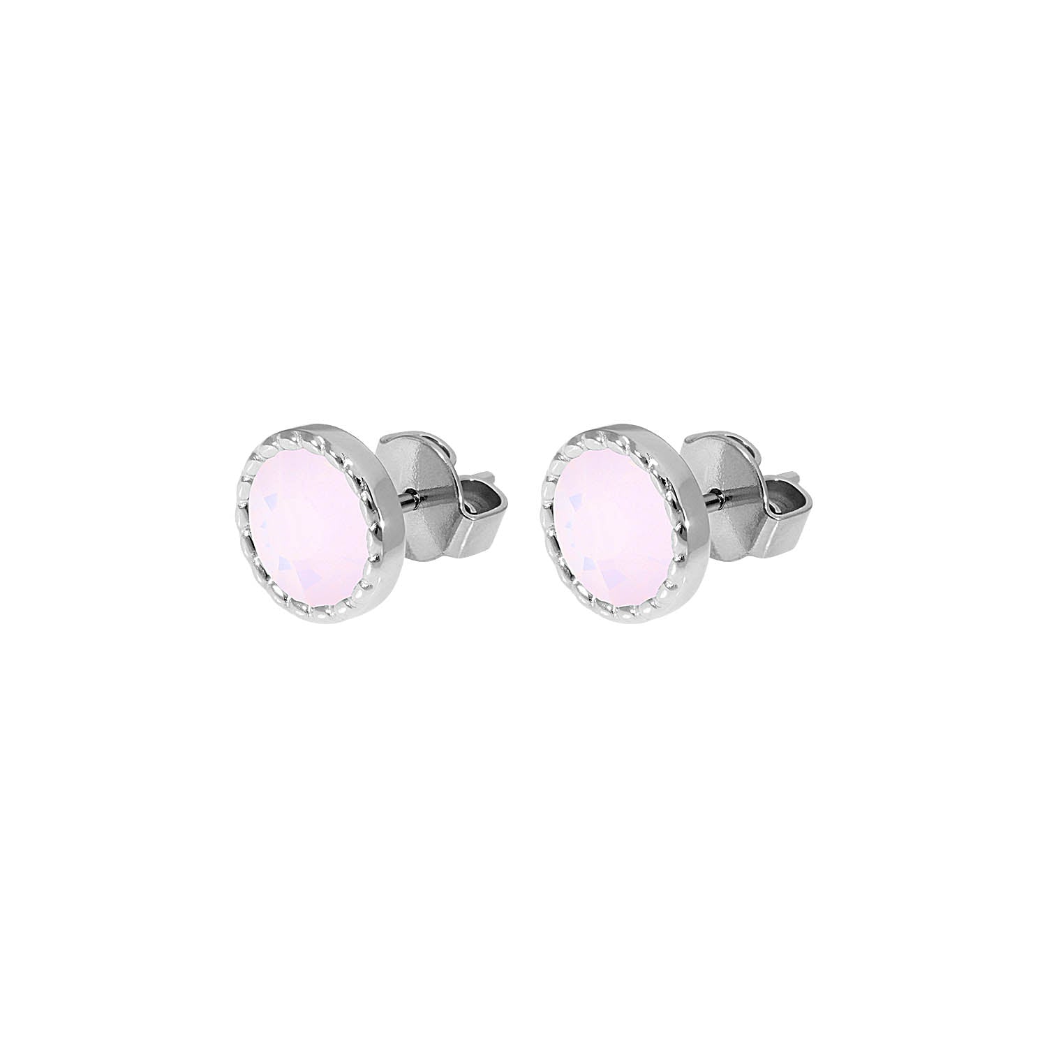 Bocconi Flat Ear Studs 9 mm - Silver