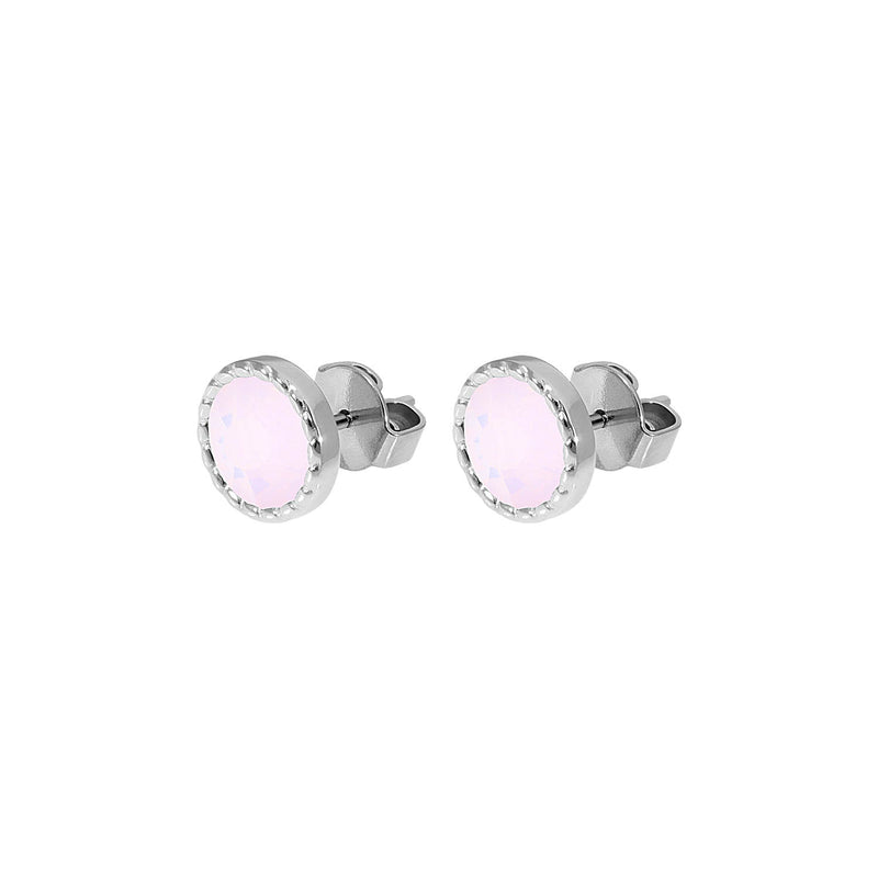 Bocconi Flat Ear Studs 9 mm - Silver