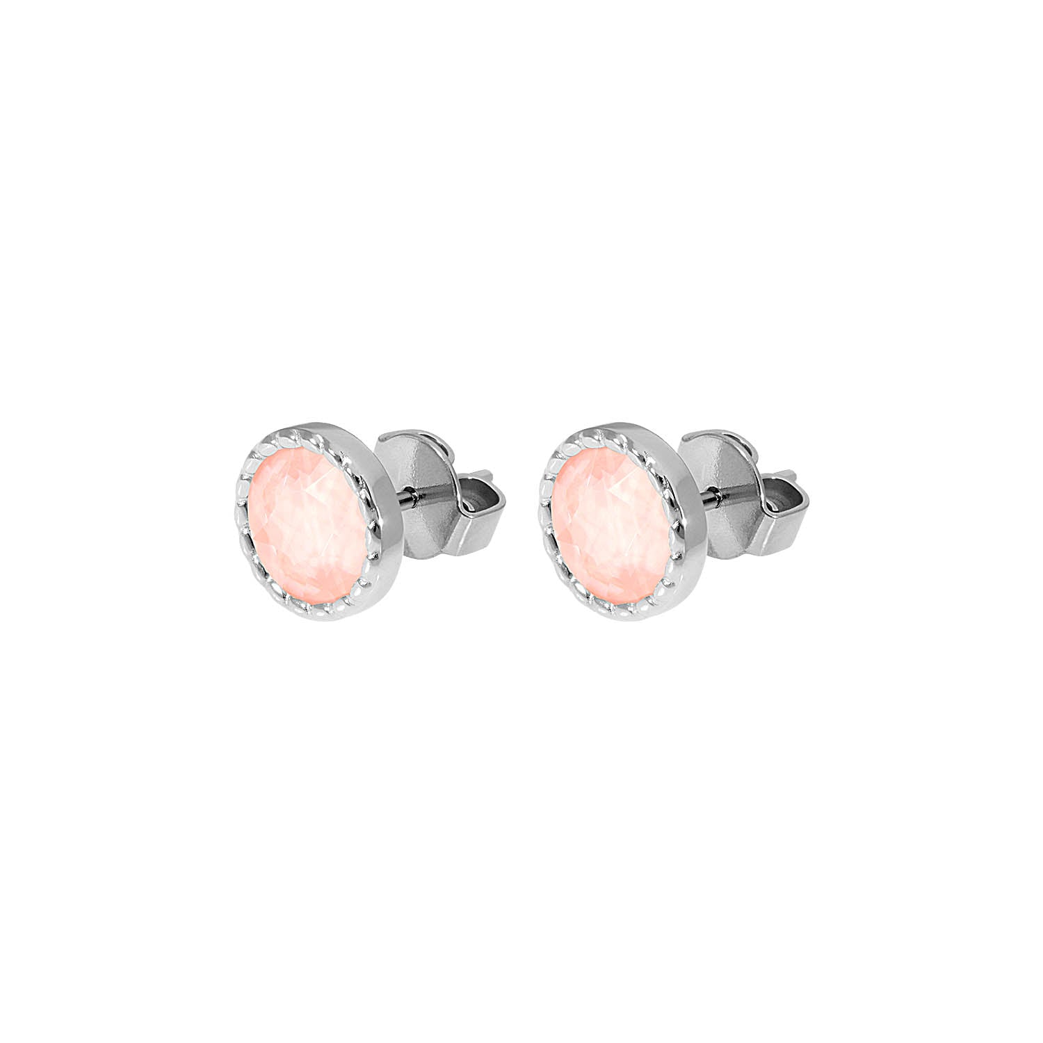 Bocconi Flat Ear Studs 9 mm - Silver