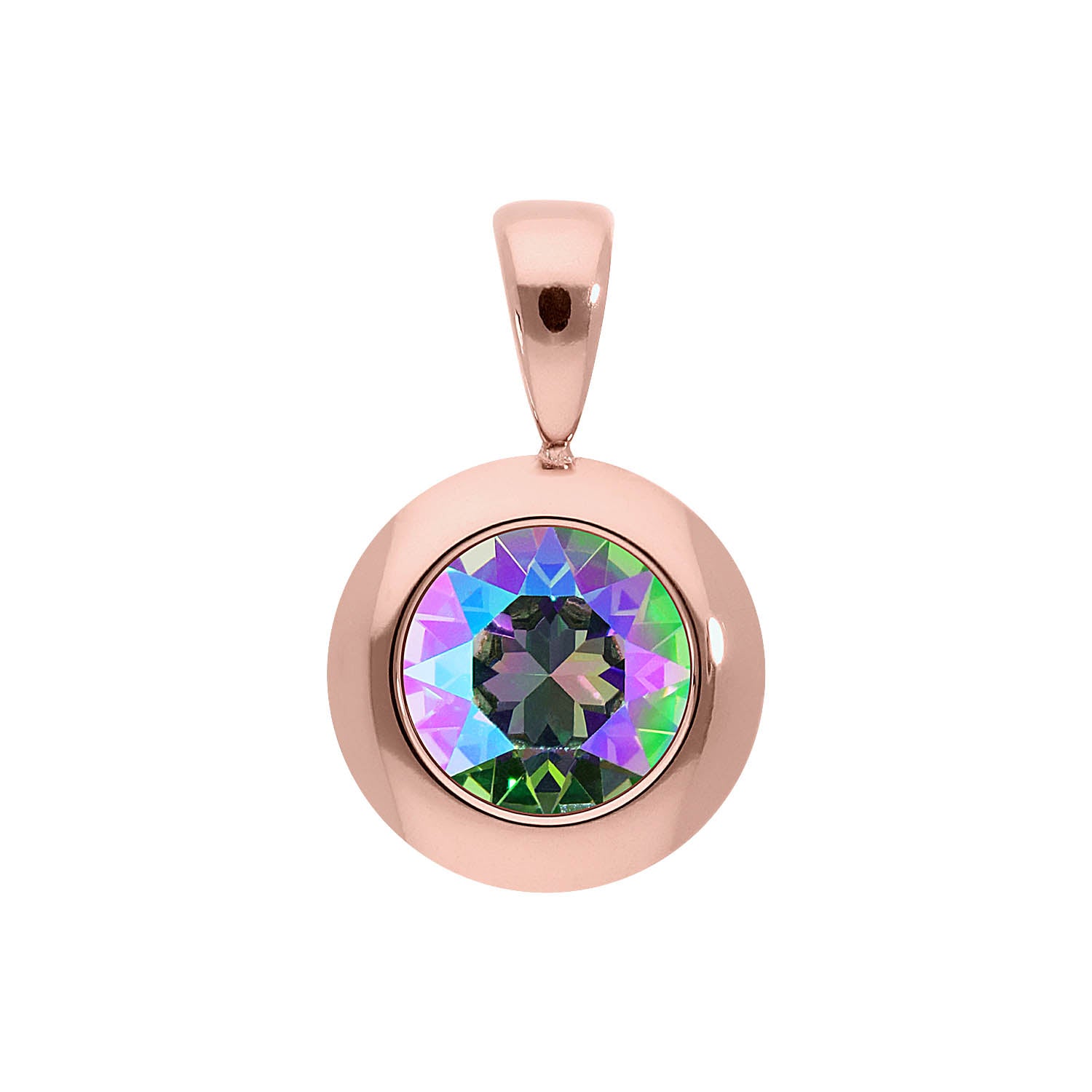 Tondo pendant 13 mm - Rose Gold
