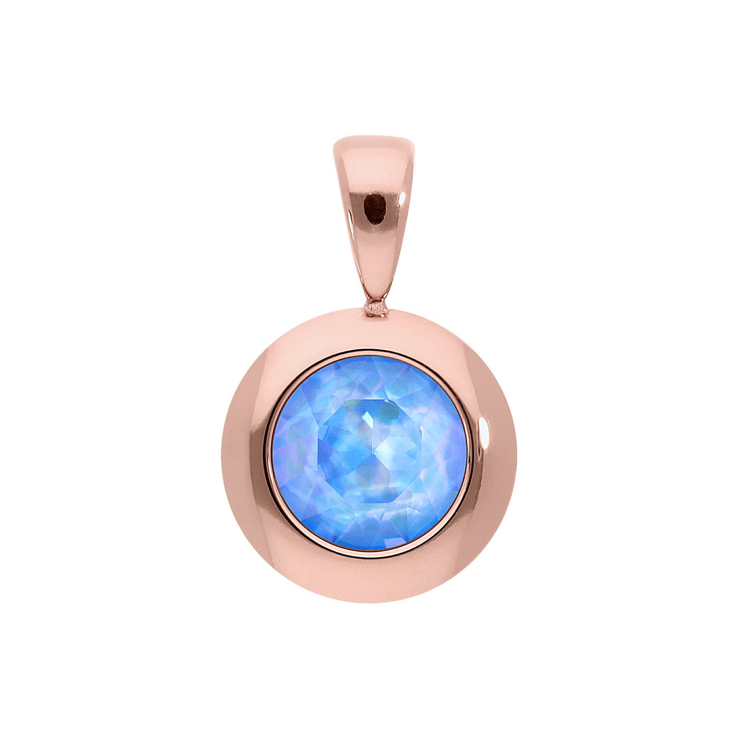 Tondo pendant 13 mm - Rose Gold