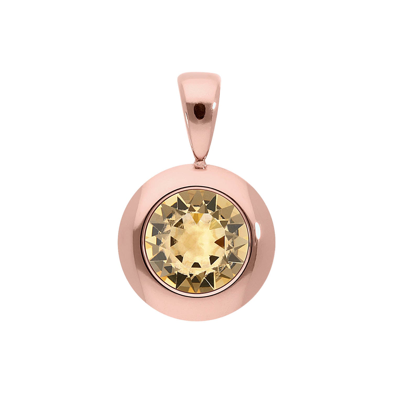 Tondo pendant 13 mm - Rose Gold