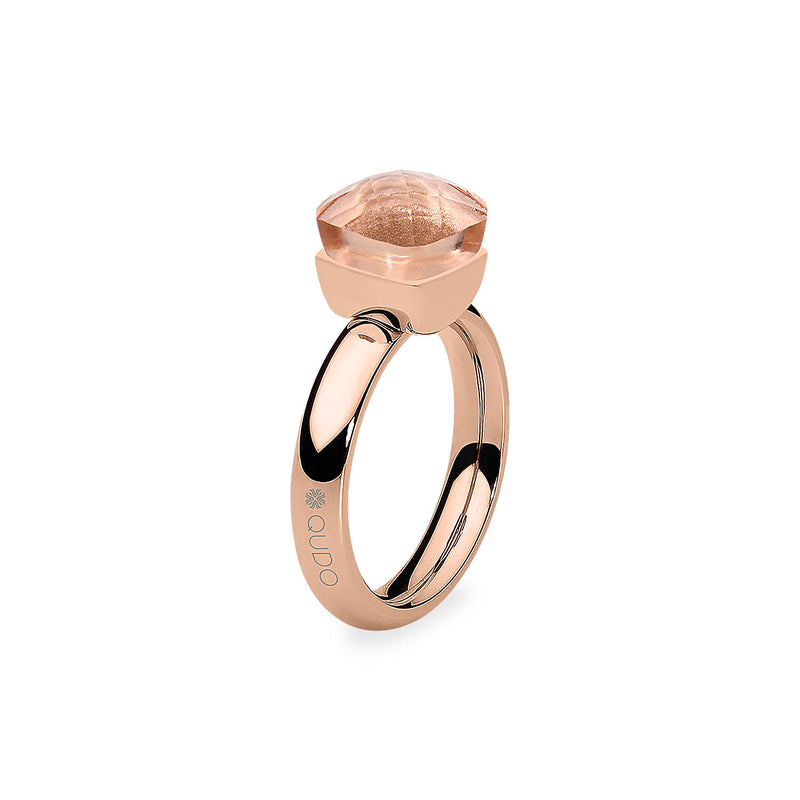 Firenze Ring - Shades of Green & Brown - Roségold