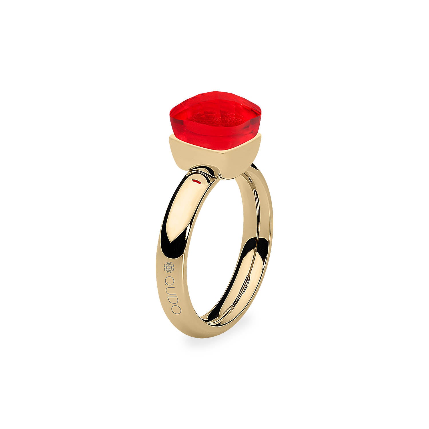 Firenze Ring - Shades of Red & Purple - Gold