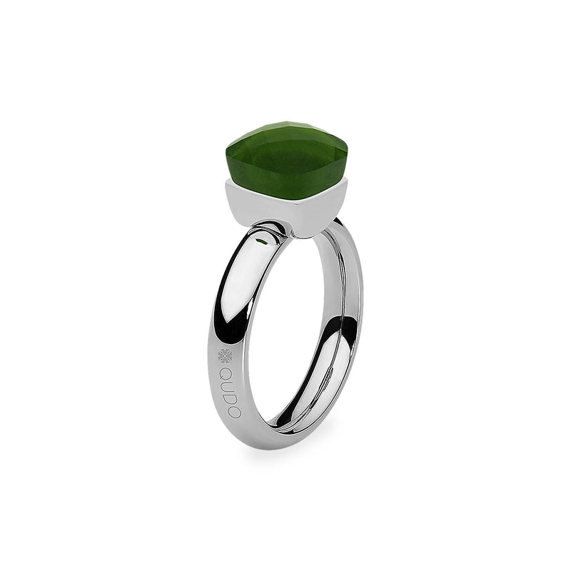 Firenze Ring - Shades of Green & Brown - Silber