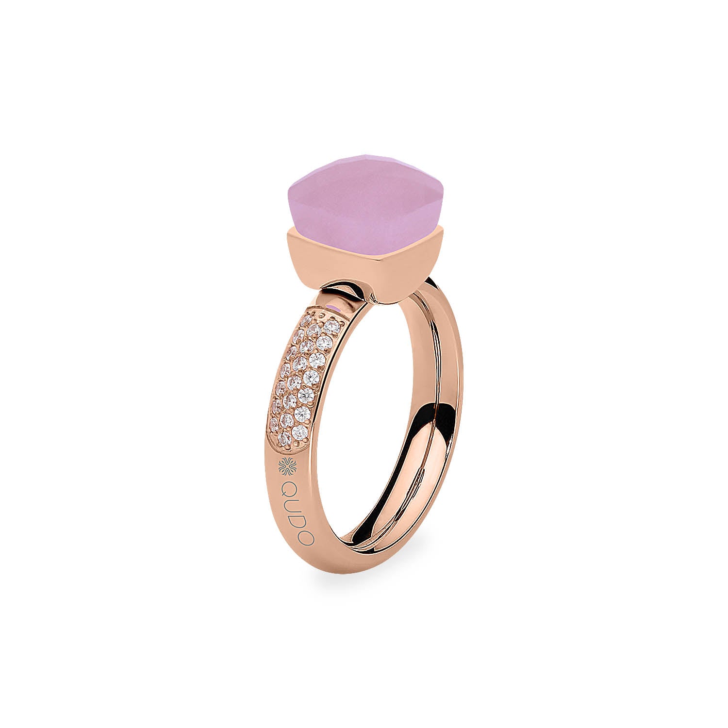 Firenze Deluxe Ring - Shades of Rose & Grey - Roségold