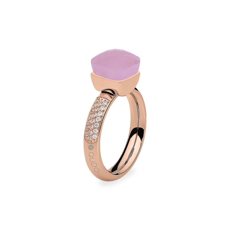Firenze Deluxe Ring - Shades of Rose & Grey - Roségold