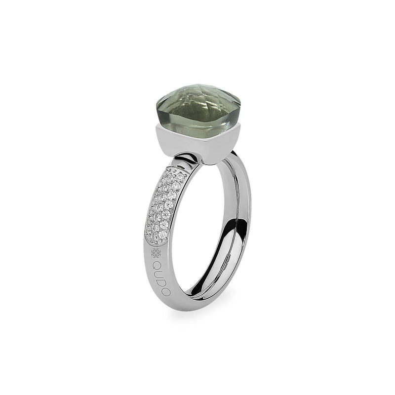 Firenze Deluxe Ring - Shades of Rose & Grey - Silver