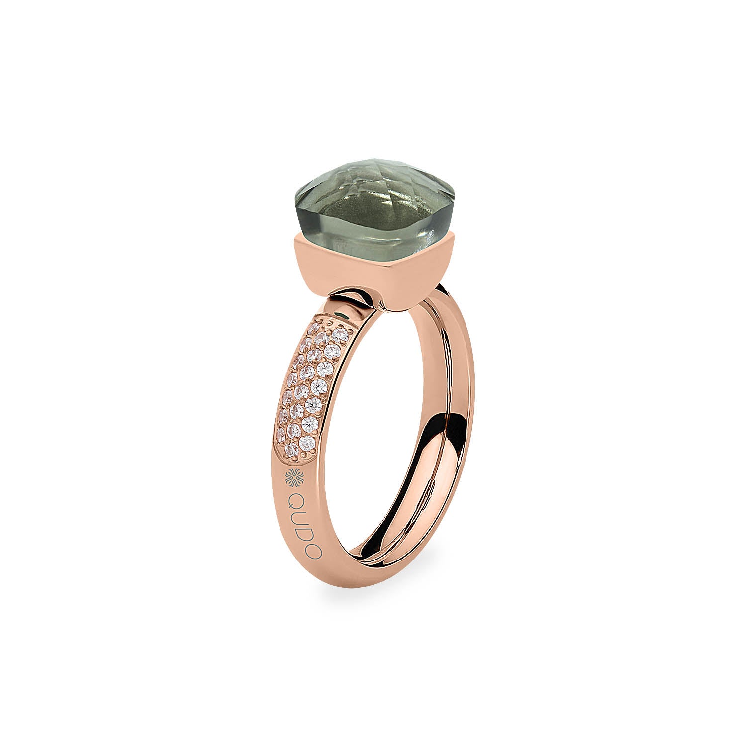 Firenze Deluxe Ring - Shades of Rose & Grey - Roségold