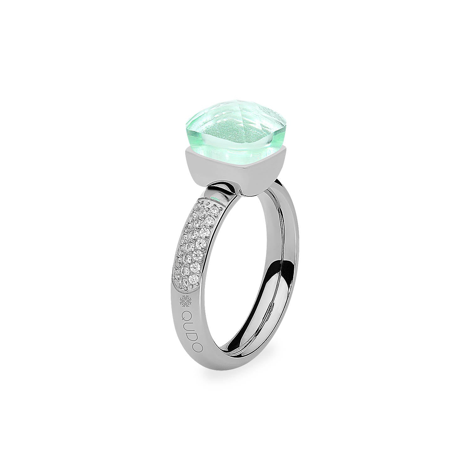 Firenze Deluxe Ring - Shades of Green & Brown - Silver