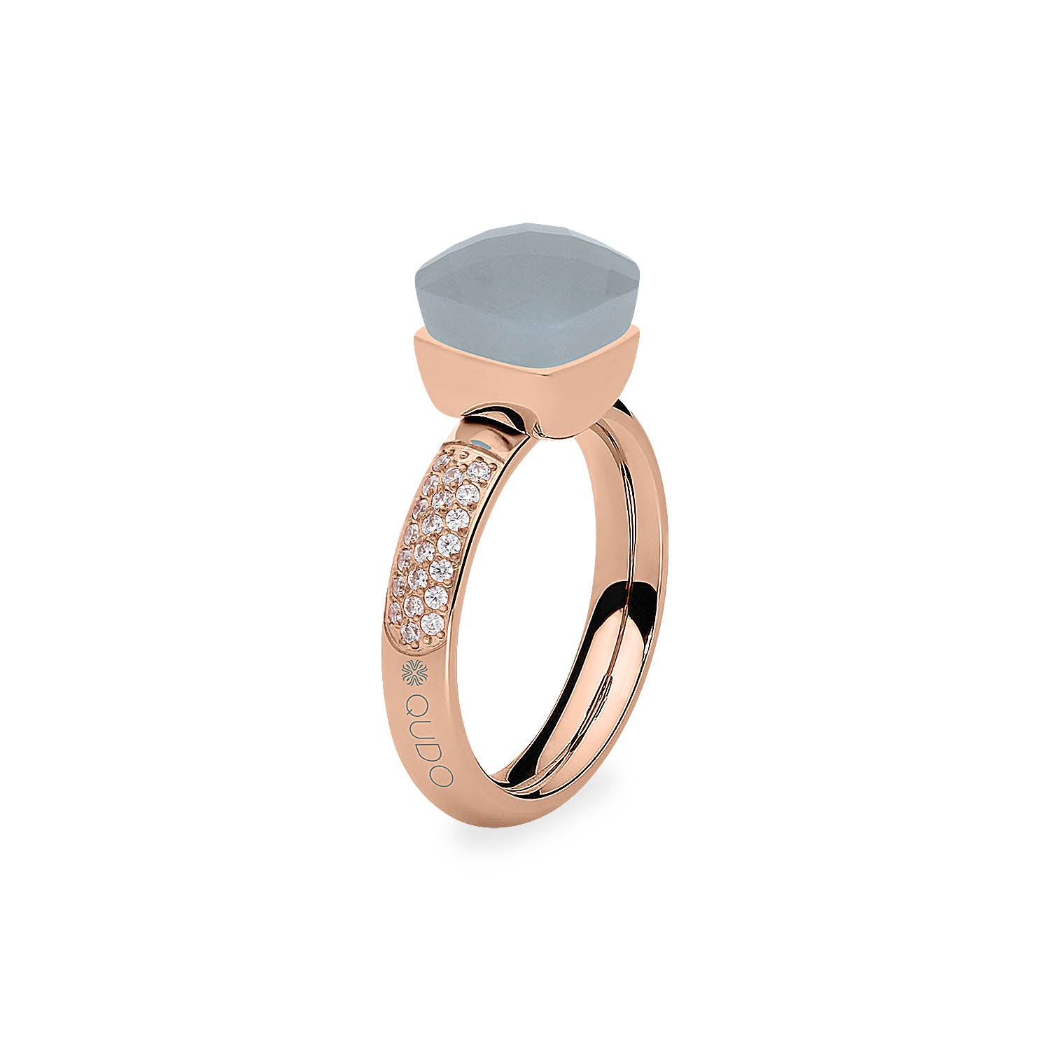 Firenze Deluxe Ring - Shades of Rose & Grey - Roségold