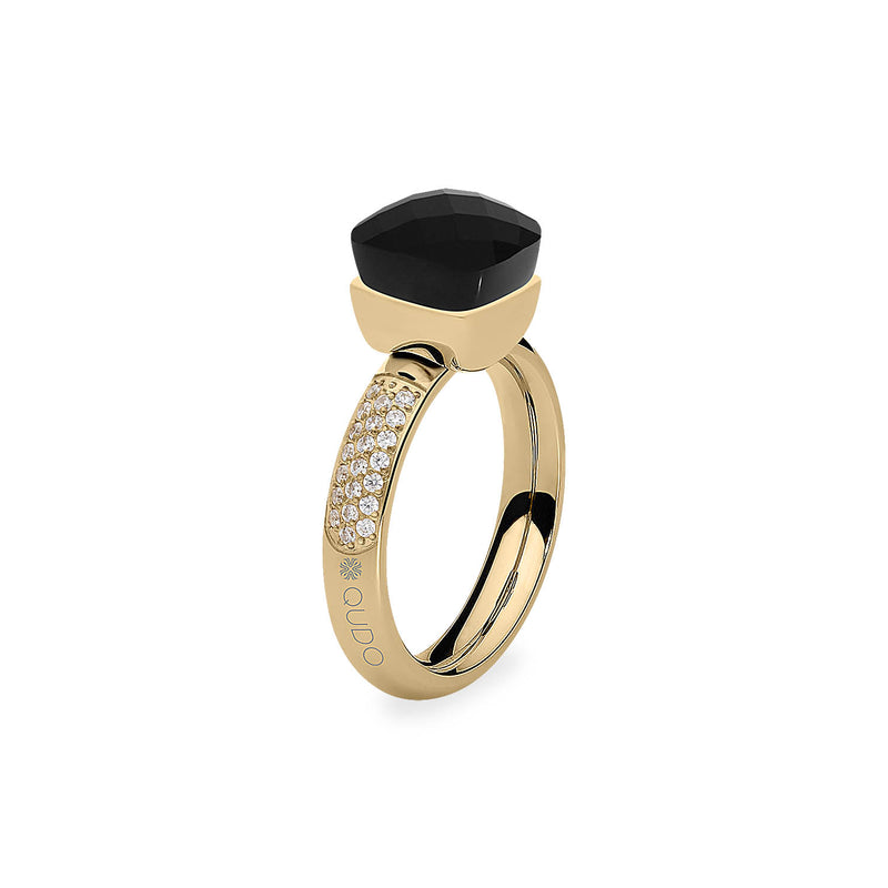 Firenze Deluxe Ring - Shades of Rose & Grey - Gold