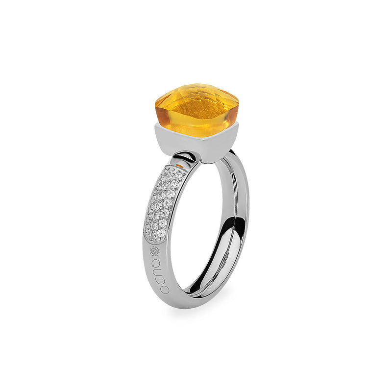 Firenze Deluxe Ring - Shades of Green & Brown - Silver