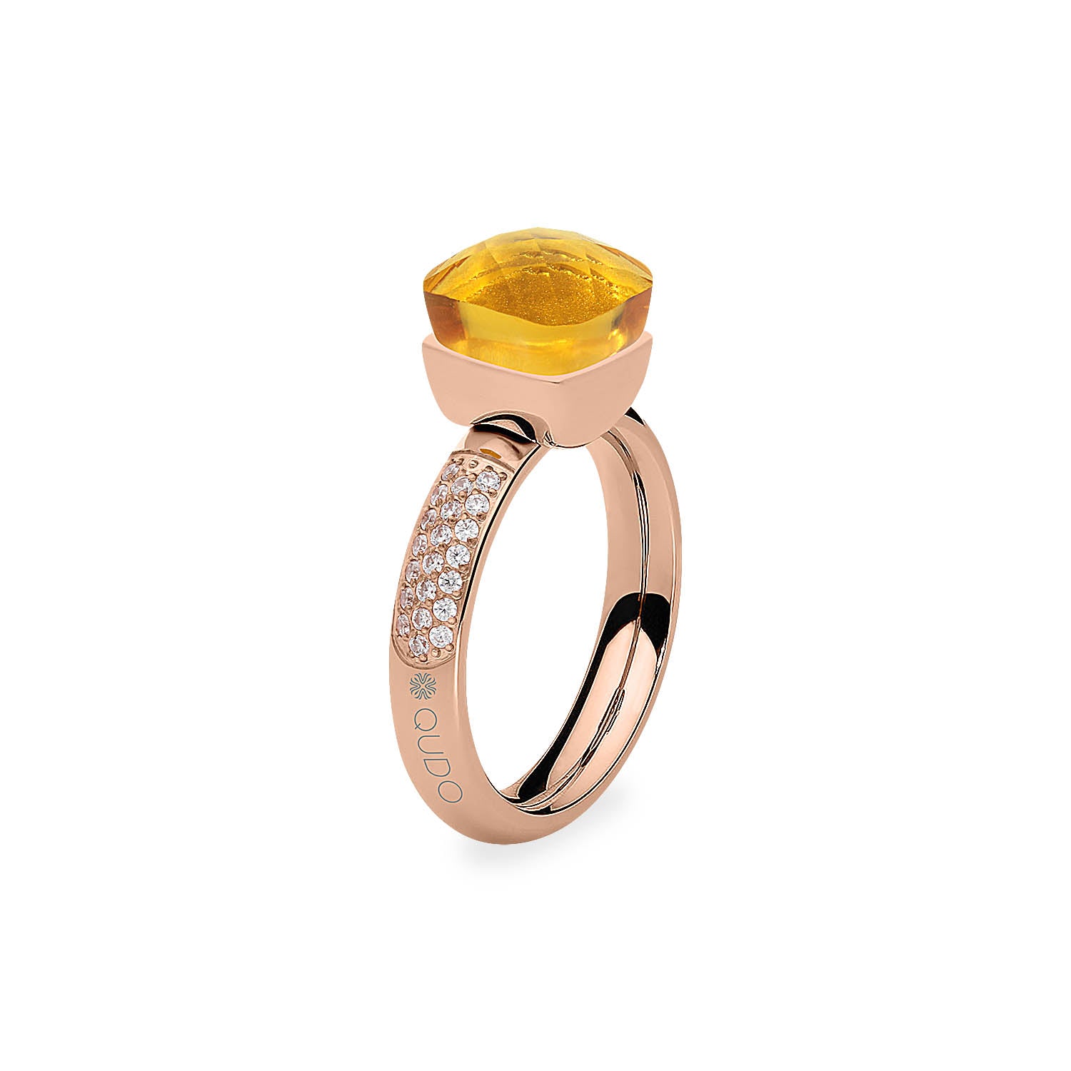 Firenze Deluxe Ring - Shades of Green & Brown - Roségold