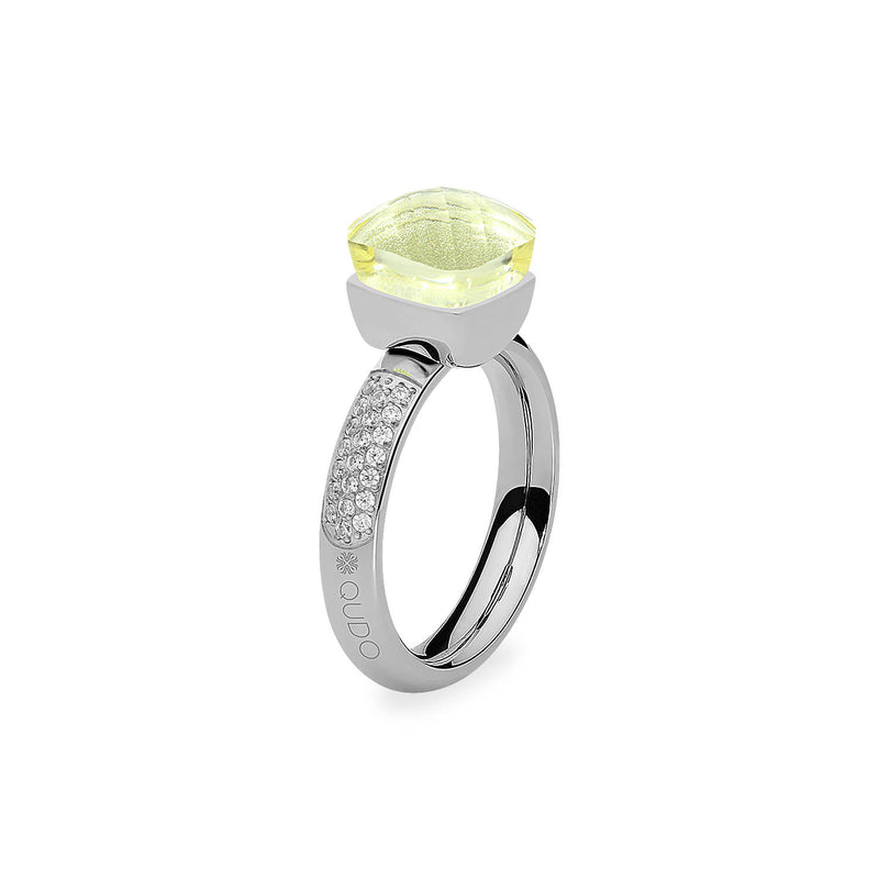 Firenze Deluxe Ring - Shades of Green & Brown - Silver