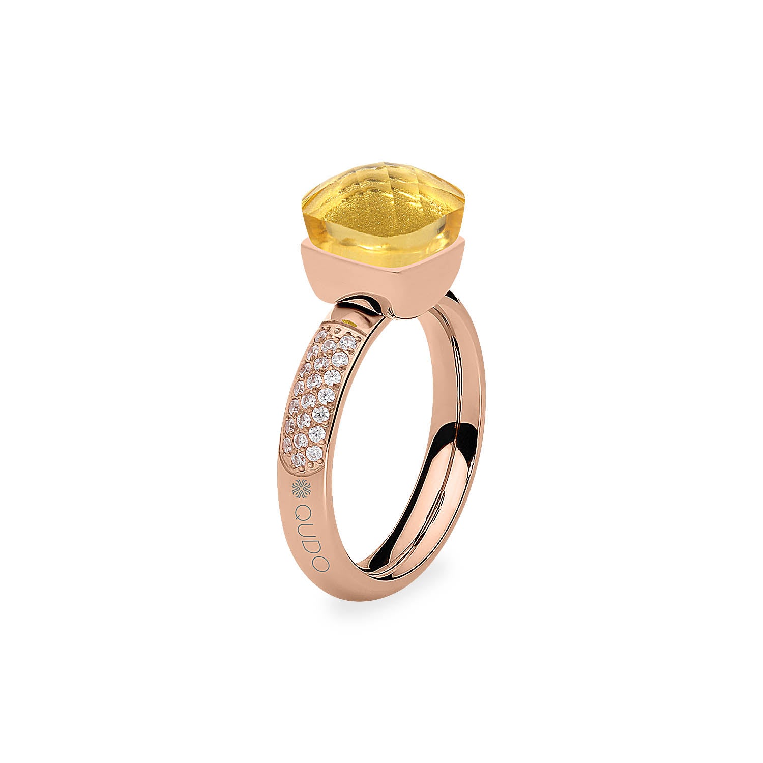 Firenze Deluxe Ring - Shades of Green & Brown - Roségold