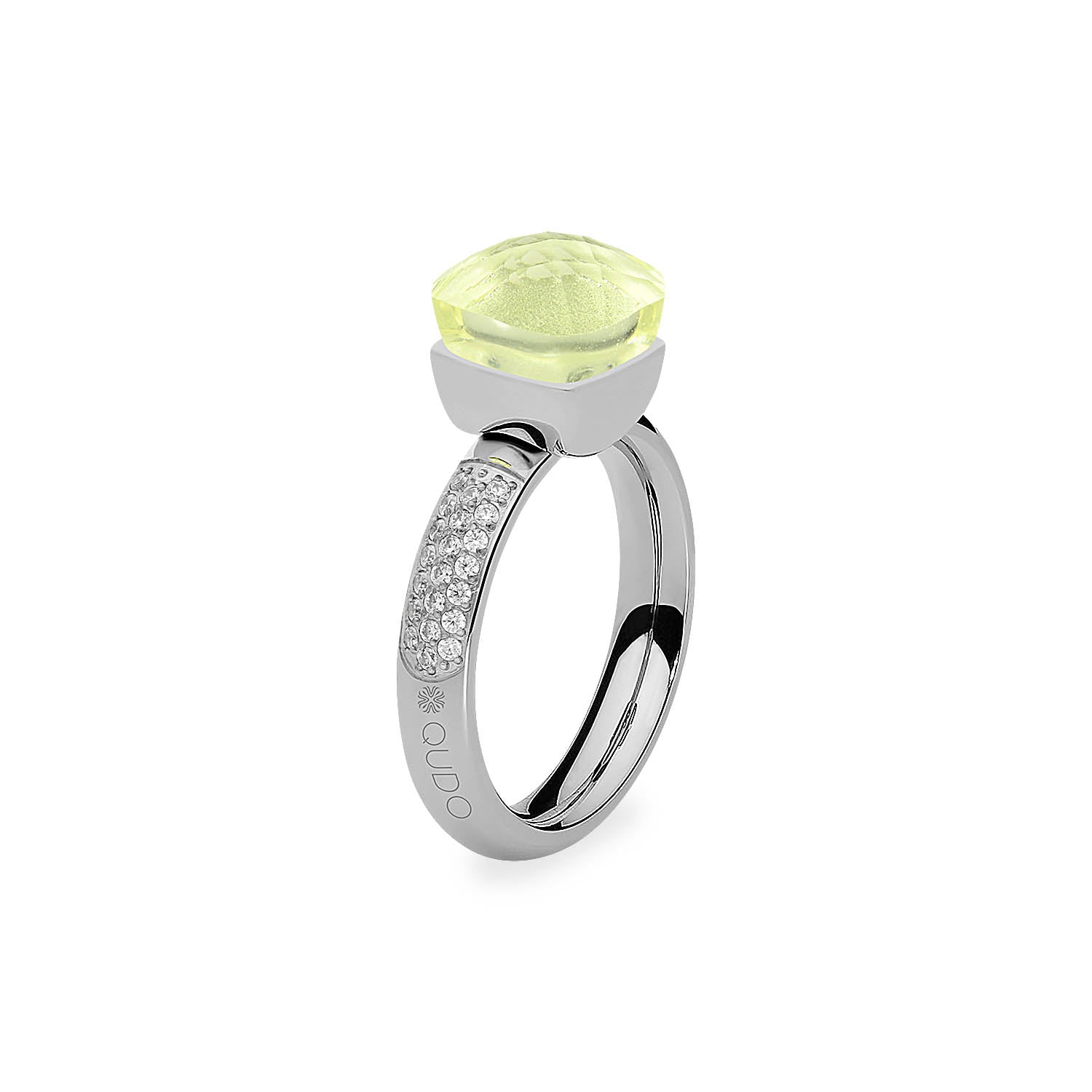 Firenze Deluxe Ring - Shades of Green & Brown - Silver