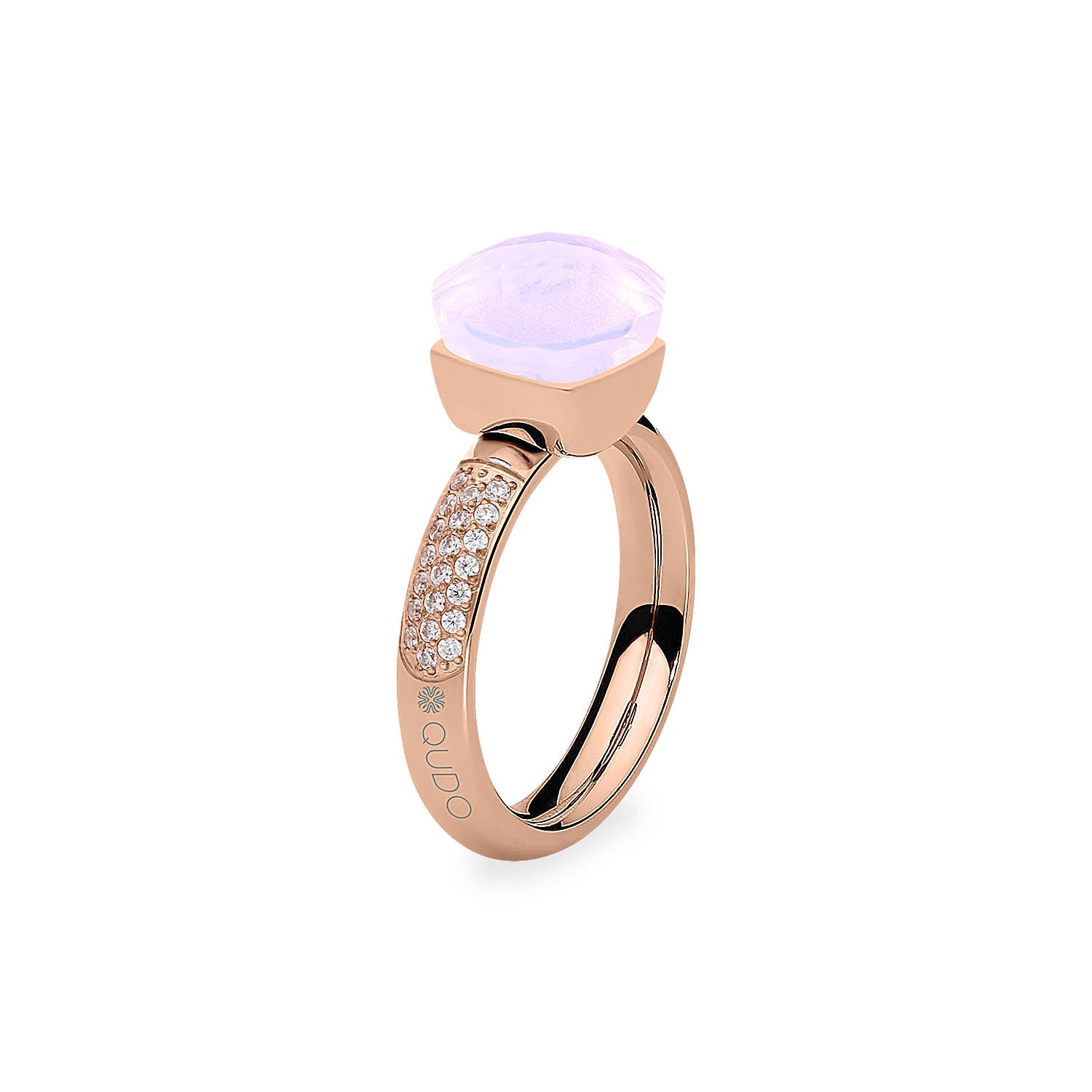 Firenze Deluxe Ring - Shades of Rose & Grey - Roségold