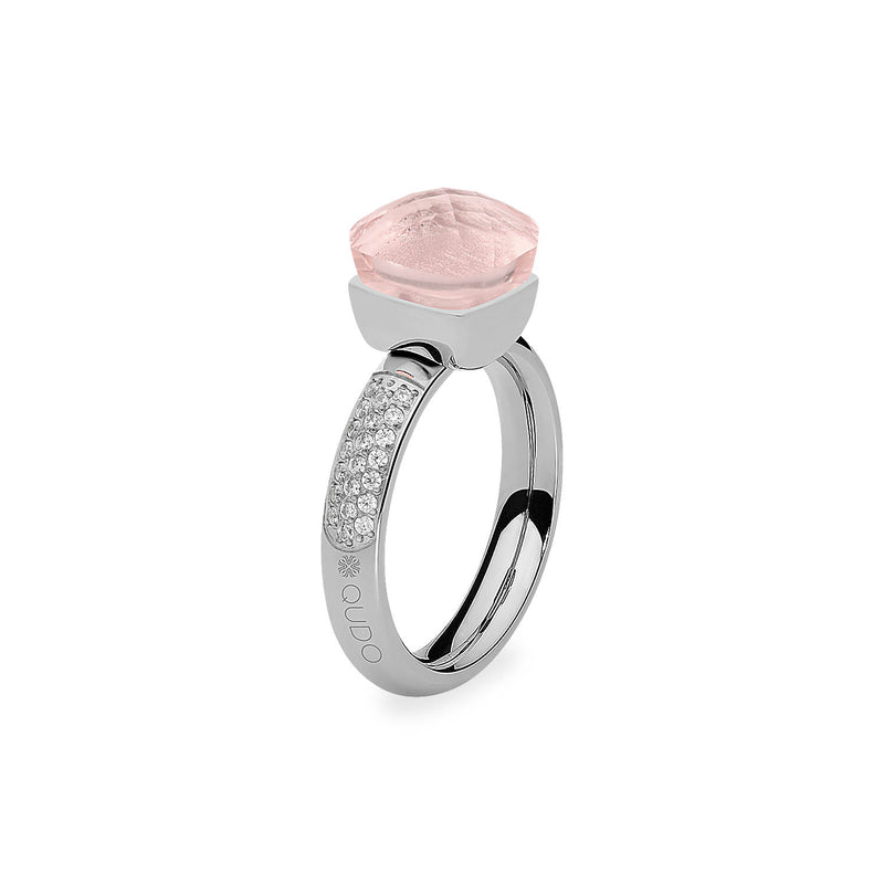 Firenze Deluxe Ring - Shades of Rose & Grey - Silver