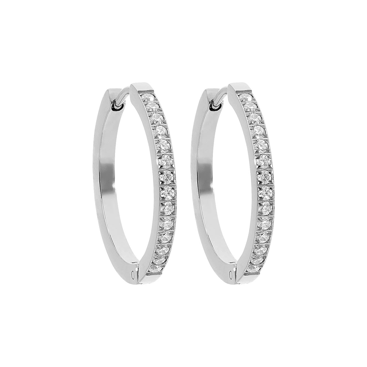 Hoop Earring Eternity Crystal 22 mm