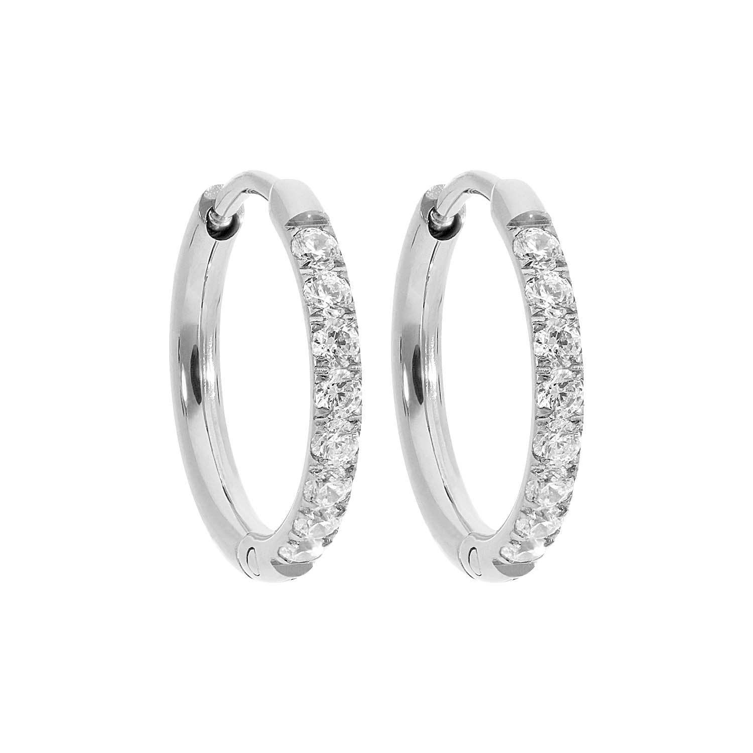 CRYSTAL HOOPS 15 MM CRYSTAL HOOPS 15 MM